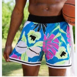 Chubbies Hawaiian Floral basketball Athletic Shorts medium